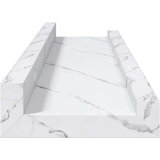  Polica na zidu s policom 2 pcs Bijeli mramor 40 x 9 x 3 cm | shoptok.hr