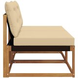  2 kom. Srednja sofa za van Čvrsto drvo akacije Prirodna | shoptok.hr