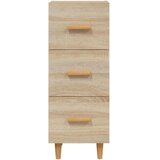  Komoda boja hrasta sonome 34,5x34x90 cm od konstruiranog drva | shoptok.hr