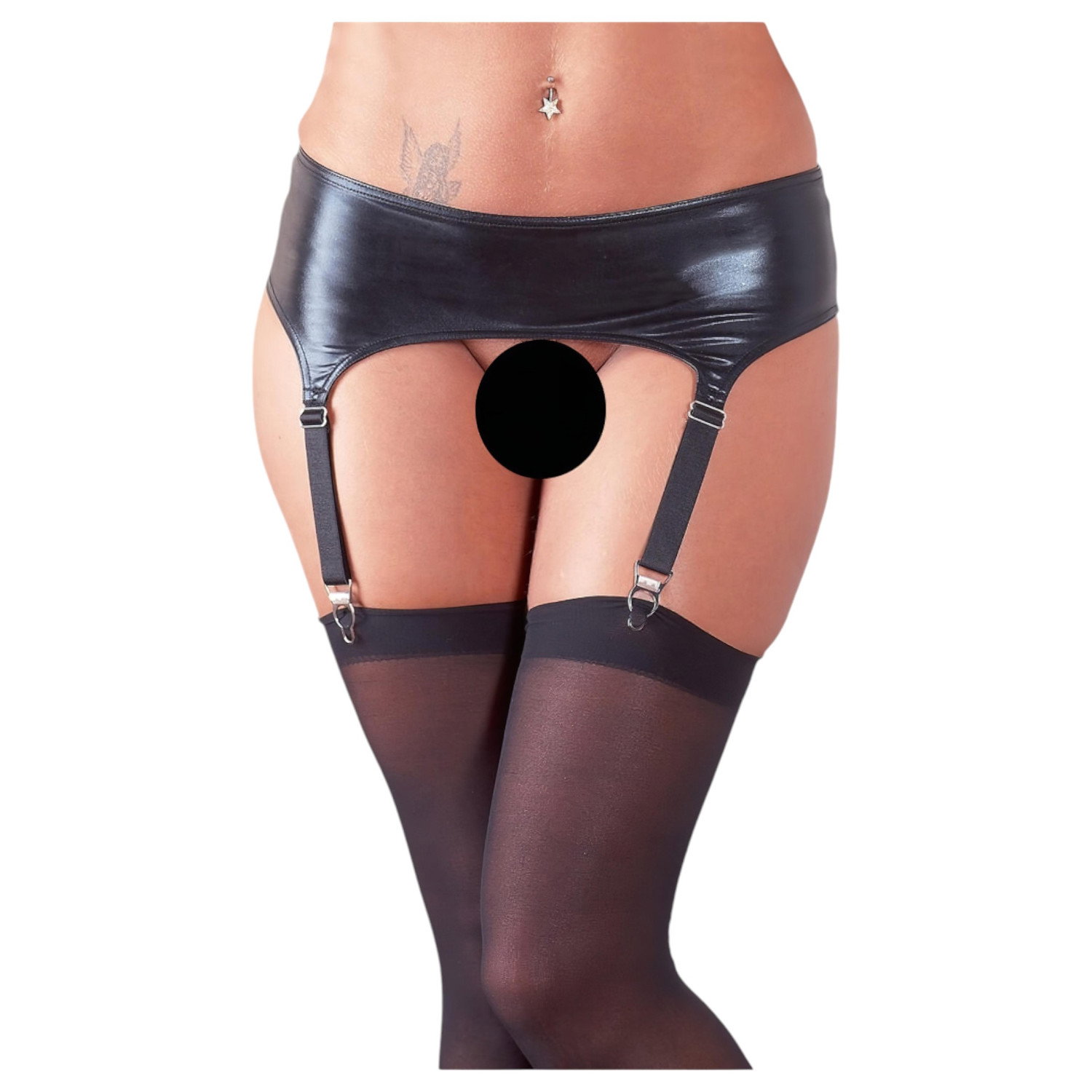 Suspender Belt and Stockings 2340089 Black M