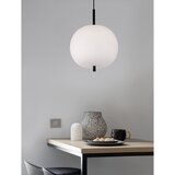 Nova Luce Bela/črna steklena viseča svetilka ø 30 cm Lato – | Shoptok.si