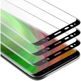 Cadorabo 3x Celozaslonska zaščitna folija, združljiva z Samsung Galaxy S9 PLUS - Zaščitna folija v transparentno s čarno - 3-pack Kaljeno steklo za zaščito zaslona s trdoto 9H in 3D dotikom, (20547995) Cene