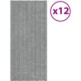 Krovni panel 12 pcs Srebrna 100 x 45 cm Pocinčani čelik | shoptok.hr