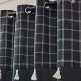 Douceur d intérieur Antracitno siva zavesa iz mešanice bombaža 140x240 cm Everest – | Shoptok.si