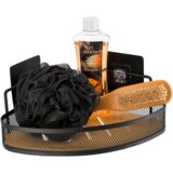 Tendance polica kutna 3M, metal/bambus crna | shoptok.hr