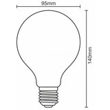  led prigušiva sijalica filament G95 E27/11W/230V 3000K | Eponuda.com