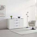 Premium Living Komoda Level 36 Black A, Bela | Shoptok.si