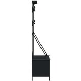  Za odjeću sa spremištem za cipele crni 100 x 41 x 184 cm | shoptok.hr