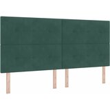  s opruga kutije Tamnozelena 200 x 200 cm Baršun | shoptok.hr