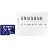 Samsung Spominska kartica PRO Plus, micro SDXC, 256GB, U3, V30, A2, UHS-I, z SD adapterjem | Shoptok.si