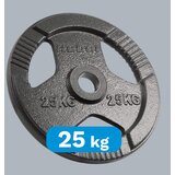 Rebel Active olimpijski uteg od lijevanog željeza 25 kg, rupa 51 mm, ploča s ručkama | shoptok.hr