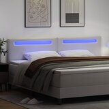  LED glava kreveta Bijelo 200 cm Lažna koža | shoptok.hr