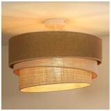  Duolla - Plafonski luster YUTE TRIO 1xE27/15W/230V, prečnik 45 cm, braon/siva/bež | Eponuda.com