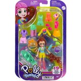 Polly Pocket Mattel : Srednji komplet - Lutka s športnim paketom za skejtanje s hišnim ljubljenčkom (HKV90), (21381970) Cene