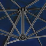  Vrtni senčnik z aluminijastim drogom sinje moder 250x250 cm | Shoptok.si