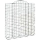  Obokane gabion košare 2 kosa 200x50x220/240 cm pocinkano železo | Shoptok.si