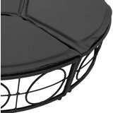 vidaXL Zunanja lounge postelja brez baldahina Black Poly Rattan | Shoptok.si