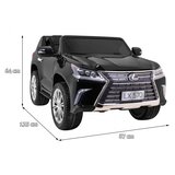  Licencirani auto na akumulator Lexus LX570 4x4 - dvosjed - crni/lakirani | shoptok.hr