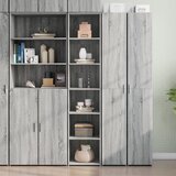  Visoka komoda siva boja hrasta 40x41x185 cm konstruirano drvo | shoptok.hr