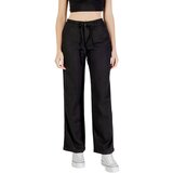 Only Hlače ONLCARO MW LINEN BL STR BELT PANT CC TLR 15338710 Črna u