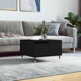  Stolić za kavu crni 55 x 55 x 36,5 cm od konstruiranog drva | Eponuda.com