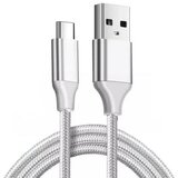 Optimus usb data kabel (1.5m, usb-c na usb-a, pleteni/najlon, bijeli) | shoptok.hr