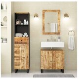 VidaXL 3-dijelni set kupaonskog namještaja od masivnog drva manga VidaXL 3-dijelni set kupaonskog namještaja od masivnog drva manga Slike