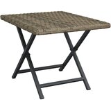  Sklopivi stol sivi 45 x 35 x 32 cm od poliratana | Eponuda.com