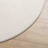  Tepih IZA kratka vlakna skandinavski izgled krem Ø 160 cm | shoptok.hr