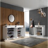 XORA omara za čevlje bela, barve nerjavečega jekla | Shoptok.si