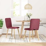 Furnova Jedilni stoli 2 kosa vinsko rdeče blago, (21950336) | Shoptok.si
