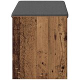  Klupa za hodnik s jastukom s policom Staro drvo 83 x 38 x 45 cm | shoptok.hr
