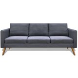 vidaXL Trosjed Sofa od Tkanine Tamno Sivi | shoptok.hr
