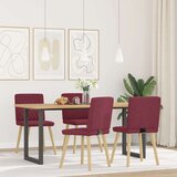 Furnova Jedilni stoli 4 kosi vinsko rdeče blago, (21928901) | Shoptok.si