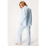 Hunkemöller Pižama top Blue | Shoptok.si