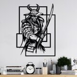 Wallity zidna dekoracija samurai, 41 x 55 cm, crna | ePonuda.com