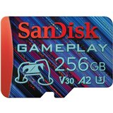 San Disk GamePlay microSDXC UHS-I Card, 256GB Gaming microSDXC, 190MB/s, 130MB/s W, UHS-I, V30, U3, C10, RPD1 Cene