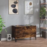 vidaXL Omarica za gramofonske plošče dim. hrast 74,5x38x48 cm inž. les Cene