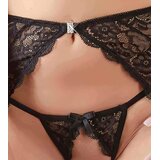 Abierta Fina bleščeča čipka - komplet modrčka (črna) - l | Shoptok.si