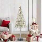  Božićno drvce s 150 LED svjetlima Bijelo 150 cm PE i čelik Cijene