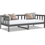  Dnevni ležaj od masivne borovine sivi 90 x 200 cm | Eponuda.com
