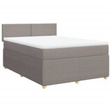 Maison Chic Box spring postelja - Vzmetna postelja z vzmetnico taupe 160x200 cm blago SL11425, (21882876) | Shoptok.si