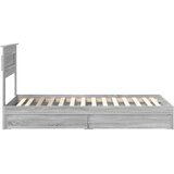 Krevet s od storage Siva Sonoma 100 x 200 cm Konstruirano drvo | Eponuda.com