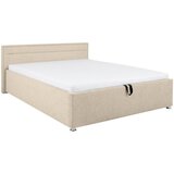 MID.YOU OBLAZINJENA POSTELJA 160 cm x 200 cm , les, kovina, umetna masa, tekstil bež | Shoptok.si