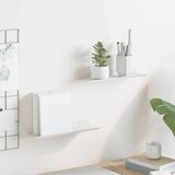  Lebdeća polica Zidne 2 pcs Bijeli 30 x 9 x 2,5 cm Čelik | shoptok.hr