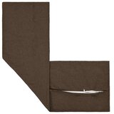  Jastuk s jastukom HOUTEN 2 kom. Sivosmeđa Umjetni lan - Sivosmeđa 40 x 145 cm 2 | shoptok.hr