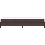  Postelja z vzmetnico z vzmetnico Temno rjava 90 x 200 cm blago | Shoptok.si