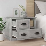  Nočna omarica betonsko siva 60x39x45 cm | Shoptok.si