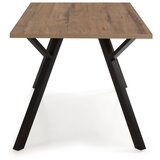 Marckeric Jedilna miza z mizno ploščo v orehovem dekorju 90x160 cm Paola – | Shoptok.si