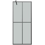 Pregrada za tuš 90x195 cm temno kaljeno steklo | Shoptok.si